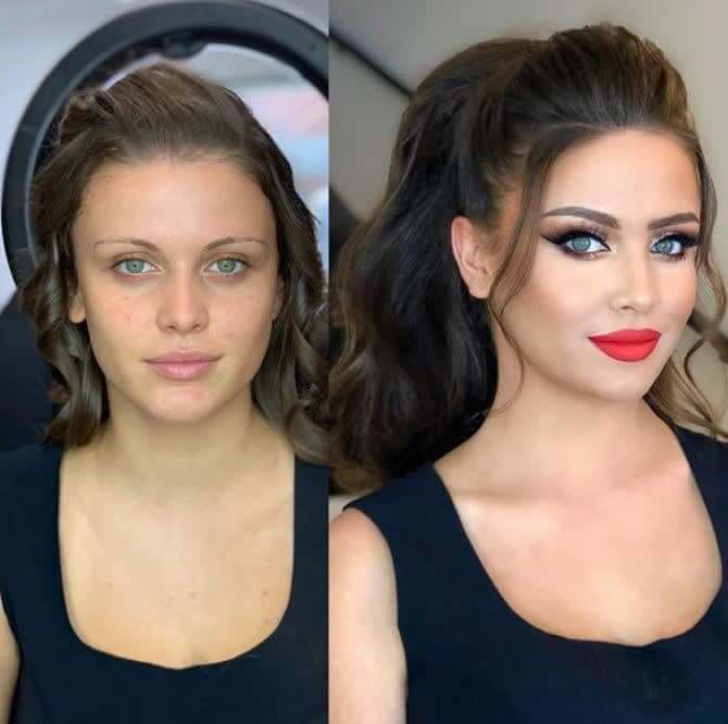 Sultry Eyes And Coral Lips
