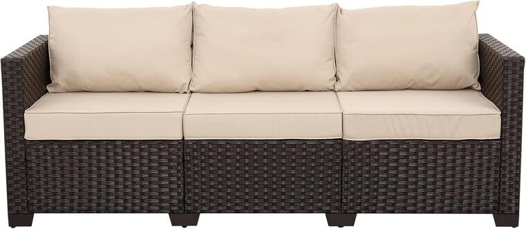 WAROOM Patio Sofa - Stylish Outdoor Comfort 
