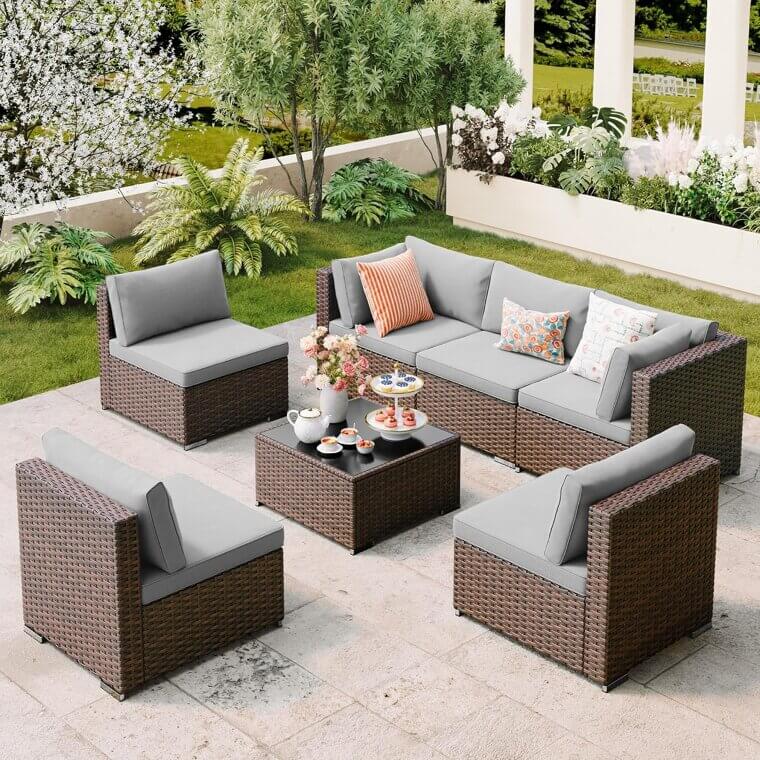 Qsun Patio Furniture Set - Cozy Outdoor Comfort - Now 12% Off!