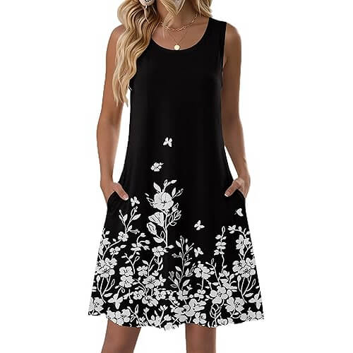 Breezy Floral Sundress with Pockets that Offers Comfort and Style. Now 13% Off!