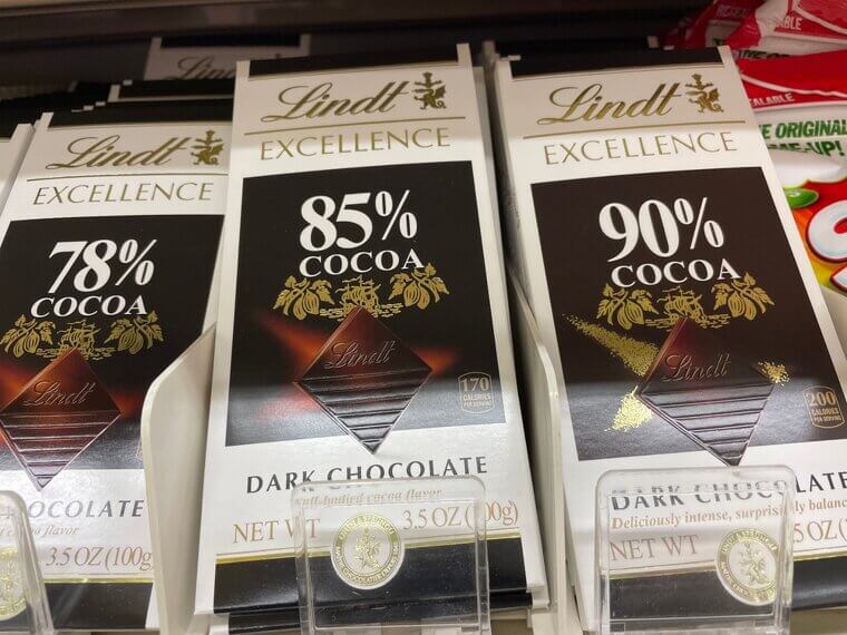 Lindt Excellence Chocolate Bars