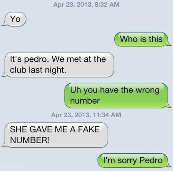 How Dare She Not Give Her Real Number To A Strange Man!