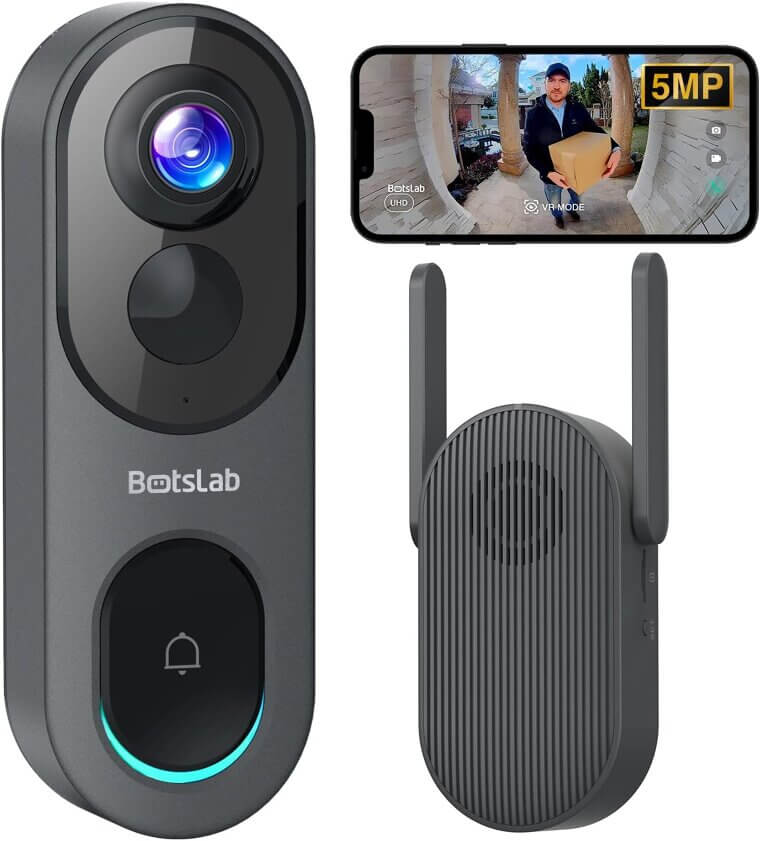 Botslab Doorbell Camera - Smart, Reliable, and Weatherproof - Enjoy 33% Off!