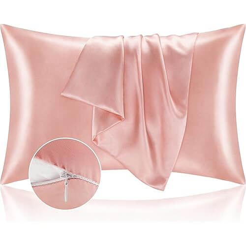 Vibrant Coral Satin Pillowcases that Keep You Cool All Night. Now 10% Off!