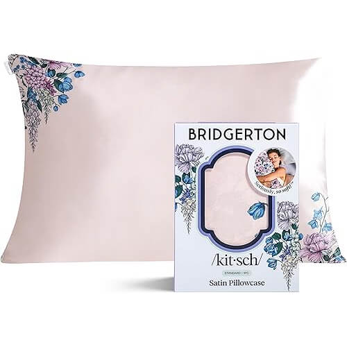 Elegant Bridgerton Satin Pillowcase that Combines Style and Function. 