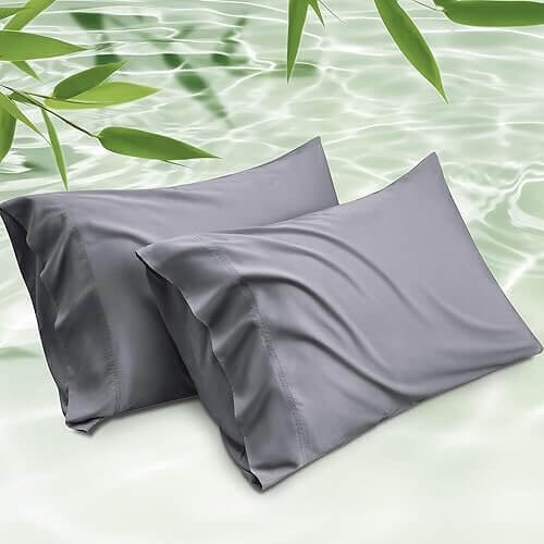 Breathable Bamboo Pillowcase Set that Naturally Regulates Temperature. Now 13% Off!