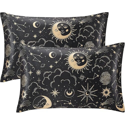 Elegant Black Satin Pillowcase Set that Elevates Your Sleep Experience. Now 26% Off!