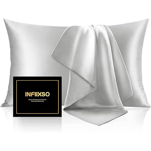 Smooth Mulberry Silk Pillowcase that Keeps Hot Sleepers Cool. Now 18% Off!
