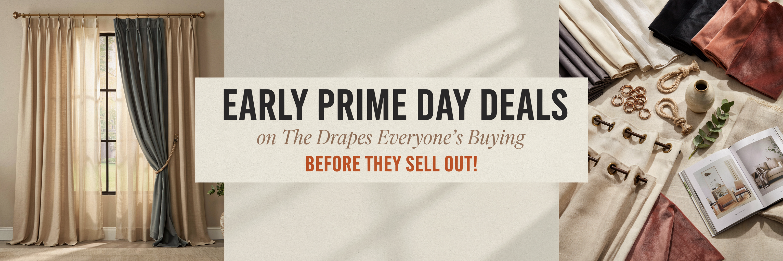 Early Prime Day Deals on The Drapes Everyone's Buying Before They Sell Out!