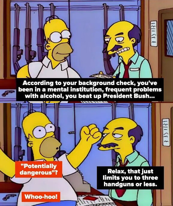 The Simpsons Takes a Jab at Gun Issues
