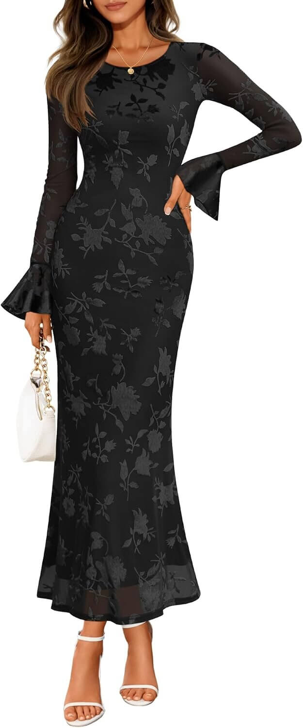 ZESICA Floral Maxi Dress - Perfect for Fall Weddings & Parties - Enjoy 17% Off!