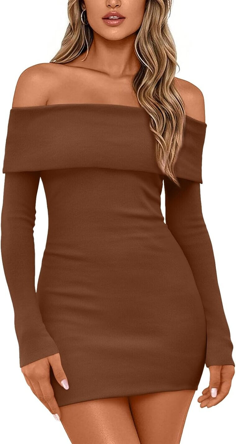 LILLUSORY Off Shoulder Dress - Chic Style for Any Occasion - Now 55% Off!