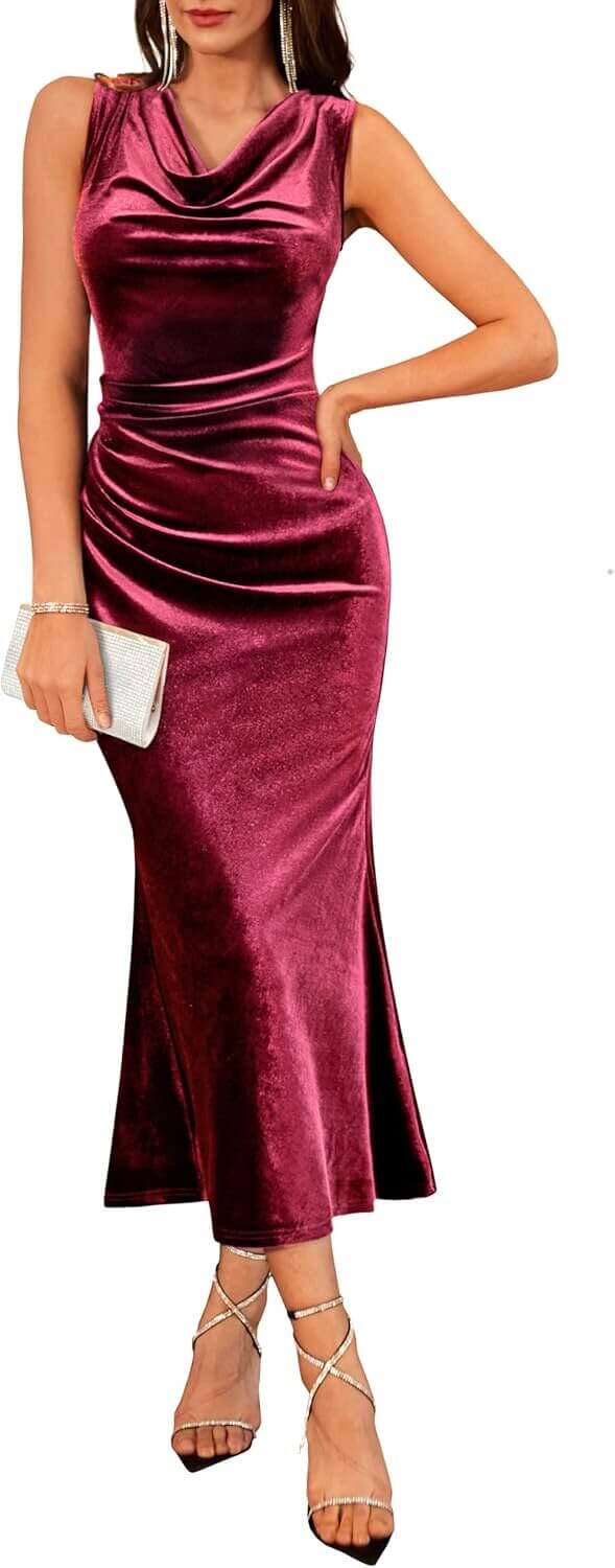 GRACE KARIN Velvet Dress - Perfect for Weddings & Parties - 29% Off!