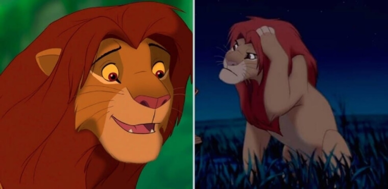 The Lion King - Simba’s Eye Color Changes