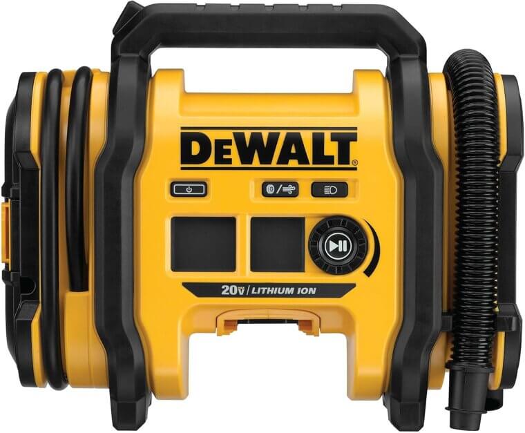 DEWALT Tire Inflator - Portable Air Compressor with Auto Shut Off