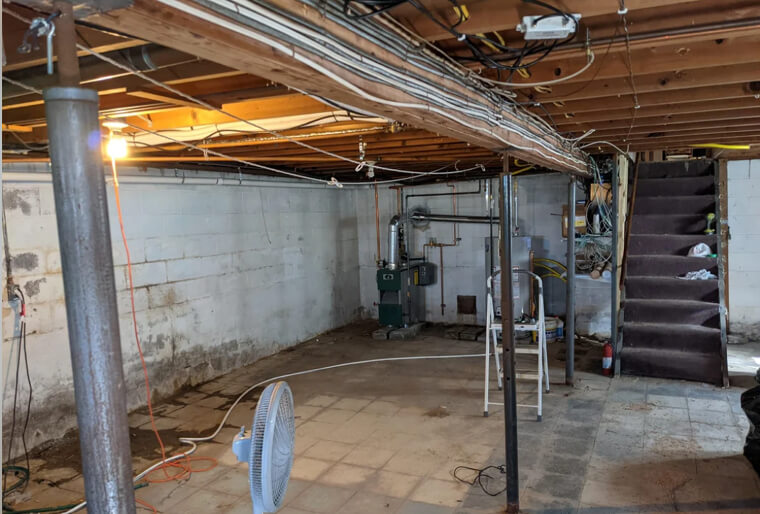 Waterproofing a Basement