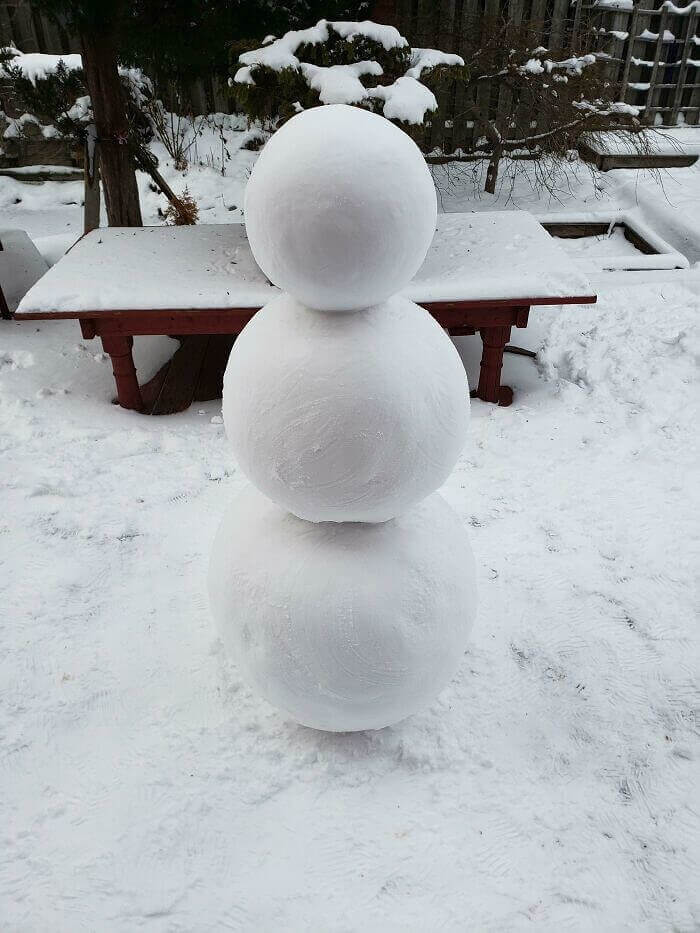 A Satisfyingly Round Snowman