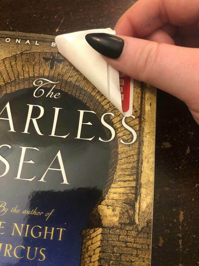 Genius Way To Prevent Sticker Residue On Books
