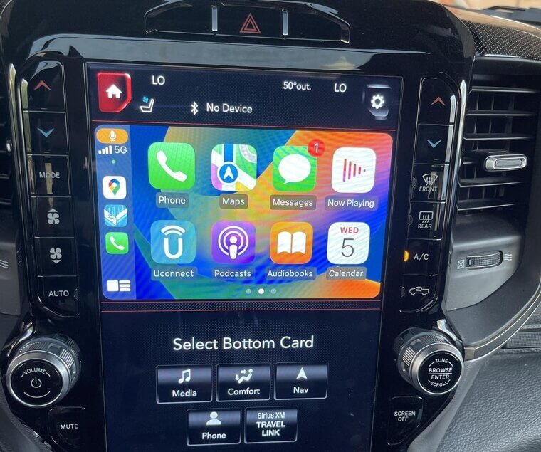 No Physical Backup Buttons
