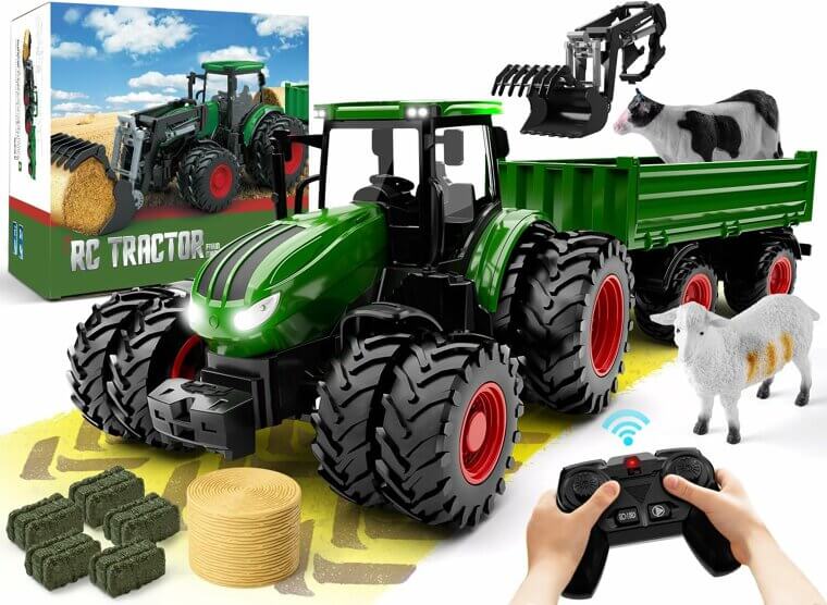 Remote Control Tractor - Perfect Farm Fun for Kids! Don’t Miss the 29% Discount!