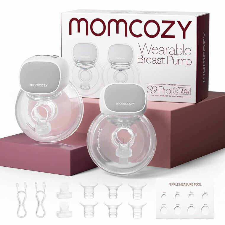 Experience Comfort with Momcozy Breast Pump S9 Pro - Longer Battery & LED