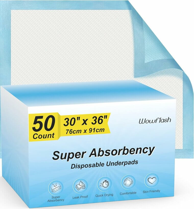 Stay Dry with Super Absorbency Underpads - Ultimate Leak Protection Now 19% Off!