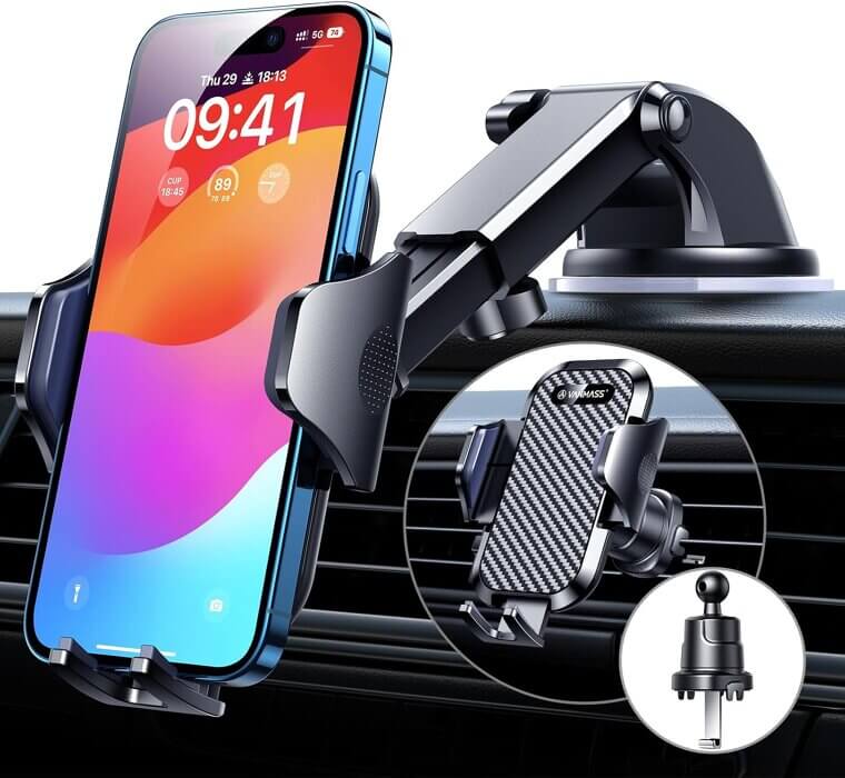 VANMASS Phone Holder - Universal Car Mount for All Phones