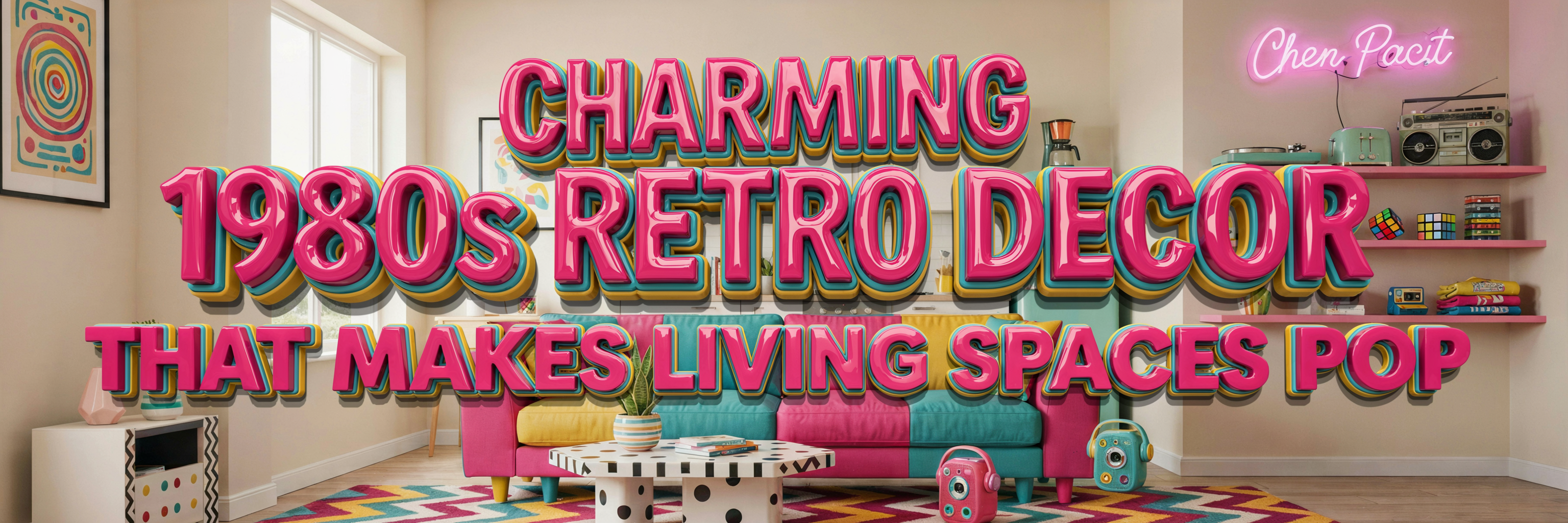 Bring Back the 80s: Vibrant Retro Decor to Transform Your Living Space