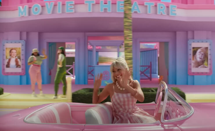 The Movie Theatre in Barbie Land Is Playing a Special Movie