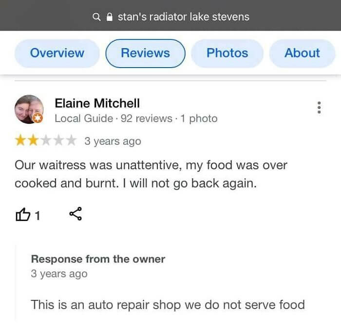 The Food At This Auto Repair Shop Sucks!