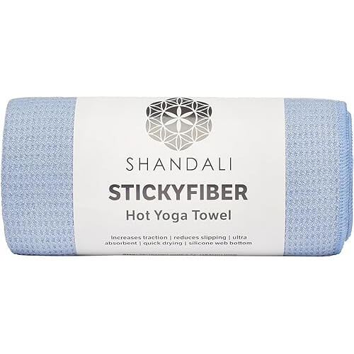 Absorbent Shandali Hot Yoga Towel that Prevents Slips and Injuries. 
