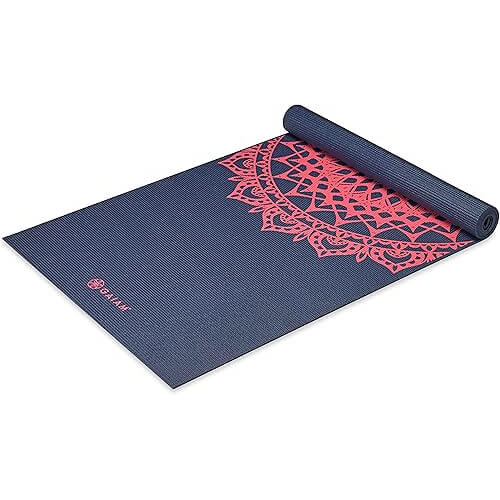 Stylish Gaiam Print Yoga Mat that Grips Through Every Flow. 