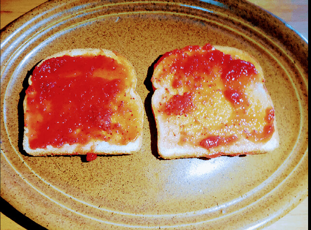 White Toast With Butter or Jam