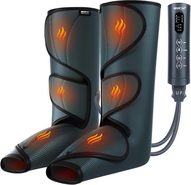 CINCOM Leg Massager: Heat & Compression for Pain Relief - Now 23% Off!