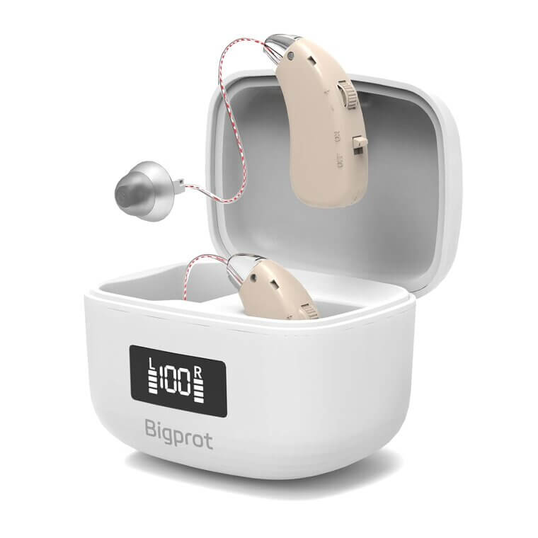 Rechargeable Hearing Aids for Seniors - Noise Cancelling & Portable - 40% Off!