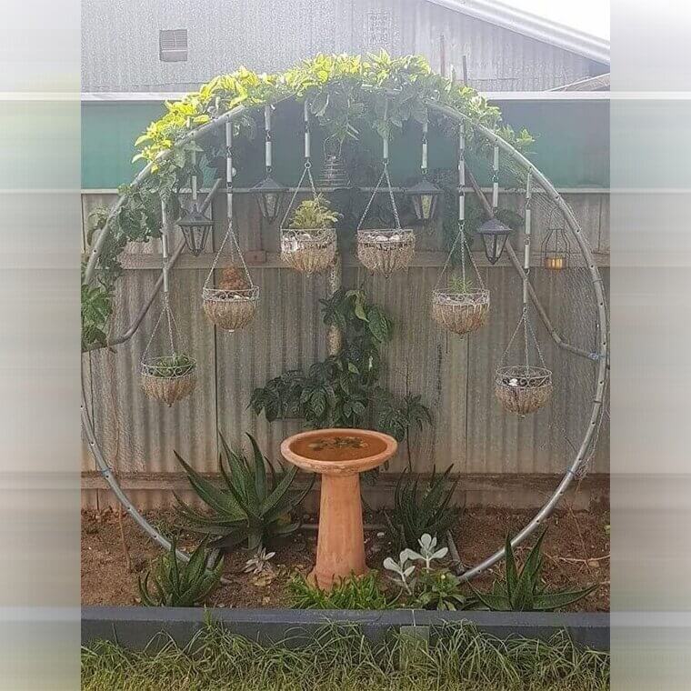 Turning an Old Trampoline Into an Arch