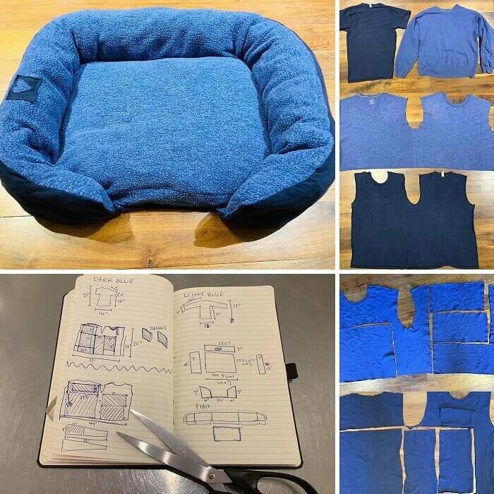 Making Pet Beds Out of Sweaters