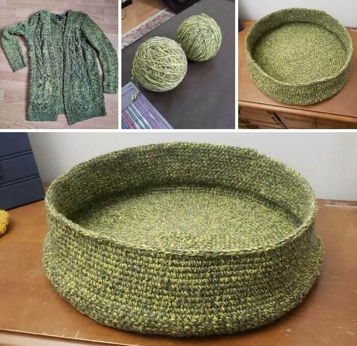 From Wool Cardigan to Warm Pet Bed