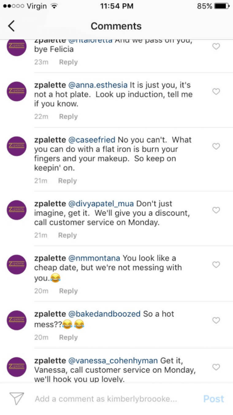 Z Palette Bullies Customers