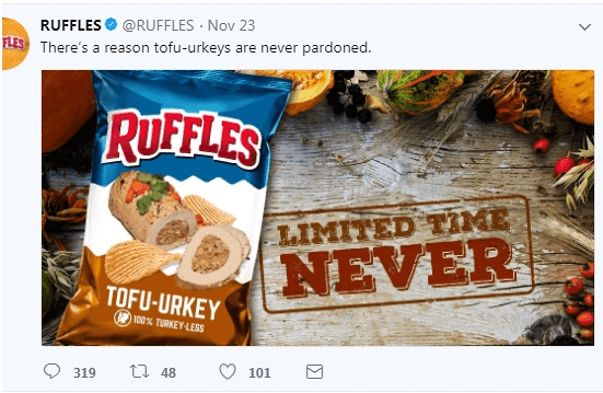 Ruffles Makes A Bad Joke