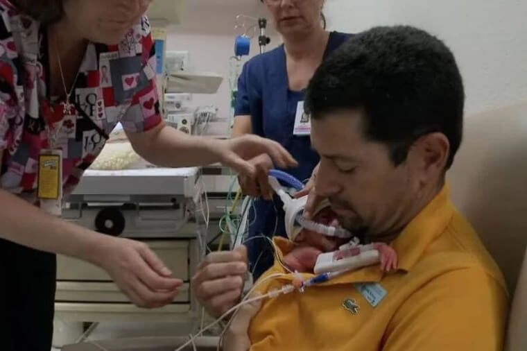 Gino Gets To Hold The Babies