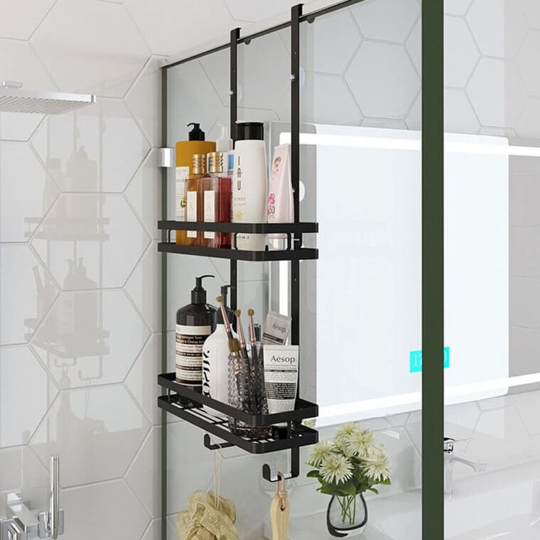 Hang Mountable Storage Caddies on Your Glass Door