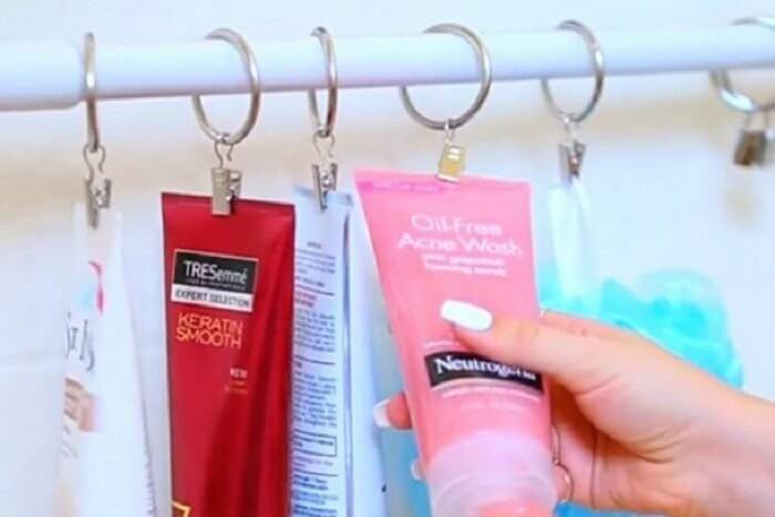 Clip-On Shower Curtain Rings Aren't Just for Shower Curtains