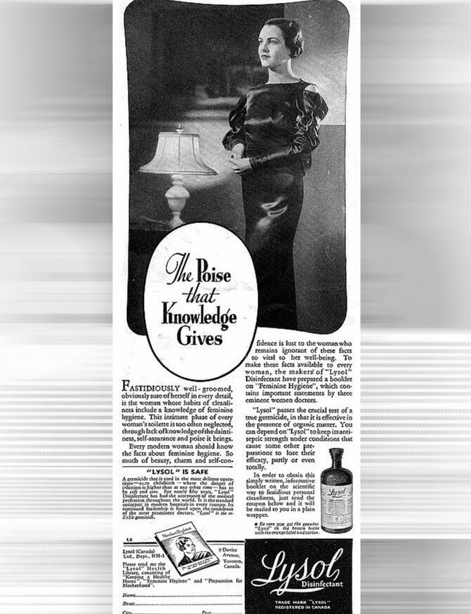 Old Lysol Ad Encouraged Women to Use It for Feminine Hygiene