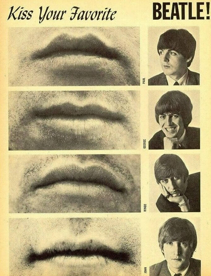 A Poster That Let You Kiss Your Favorite Beatle