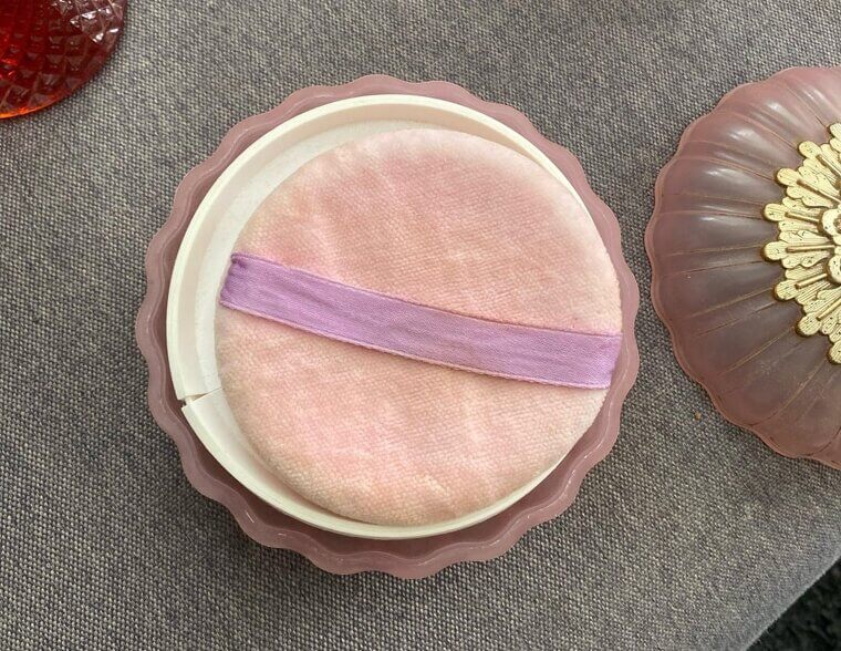 Powder Puffs and Vanity Trays