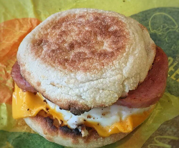 Spam McMuffin With Egg