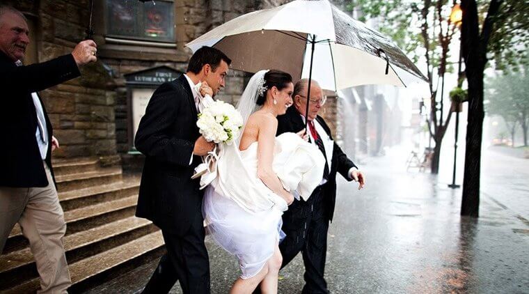 Rain On A Wedding Day Is Supposed To Be Good Luck