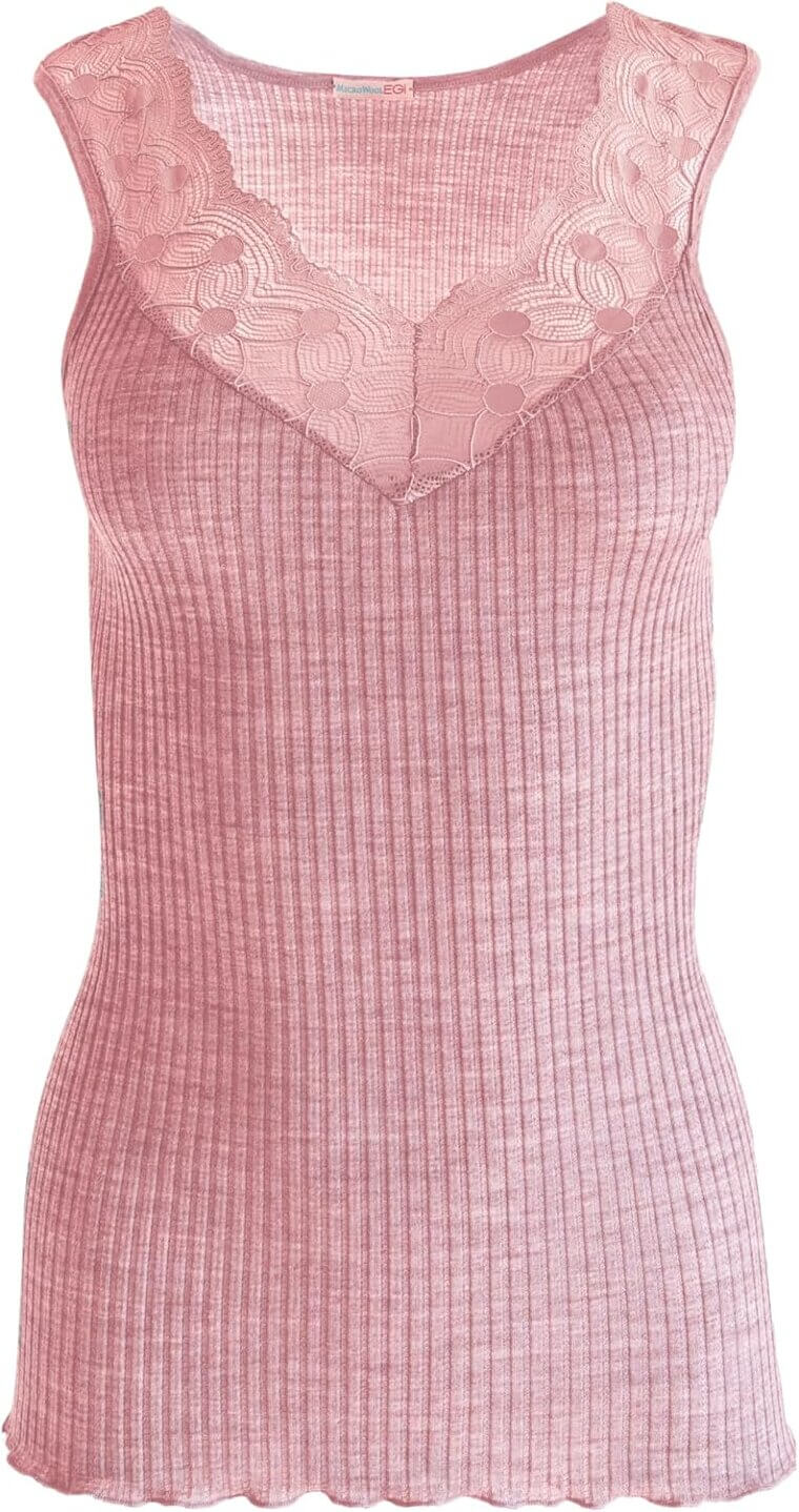 Merino Wool Lace Tank - Stylish Comfort! 