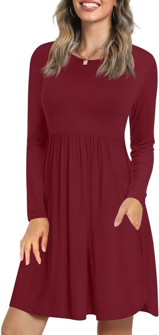 LONGYUAN Women's Fall Dress - Stylish Comfort for Every Occasion - Now 15% Off!